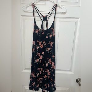 Black floral dress- XL
